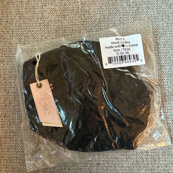 Free People We Are HAH Hook Up Bra Noir Lace Black - Picture 5 of 5